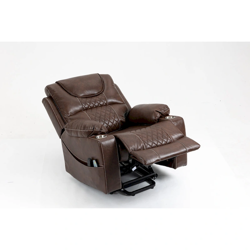 Power Lift Recliner Leather with Massage and Heating