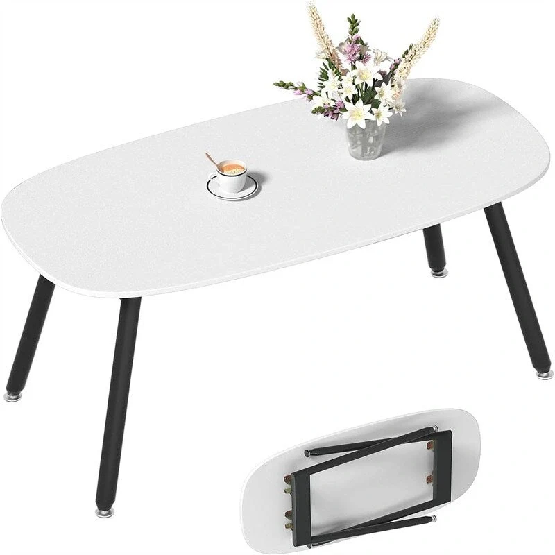 Folding Coffee Table Rustic Farmhouse Coffee Tables - 31.5D x 15.7W x 17.7H