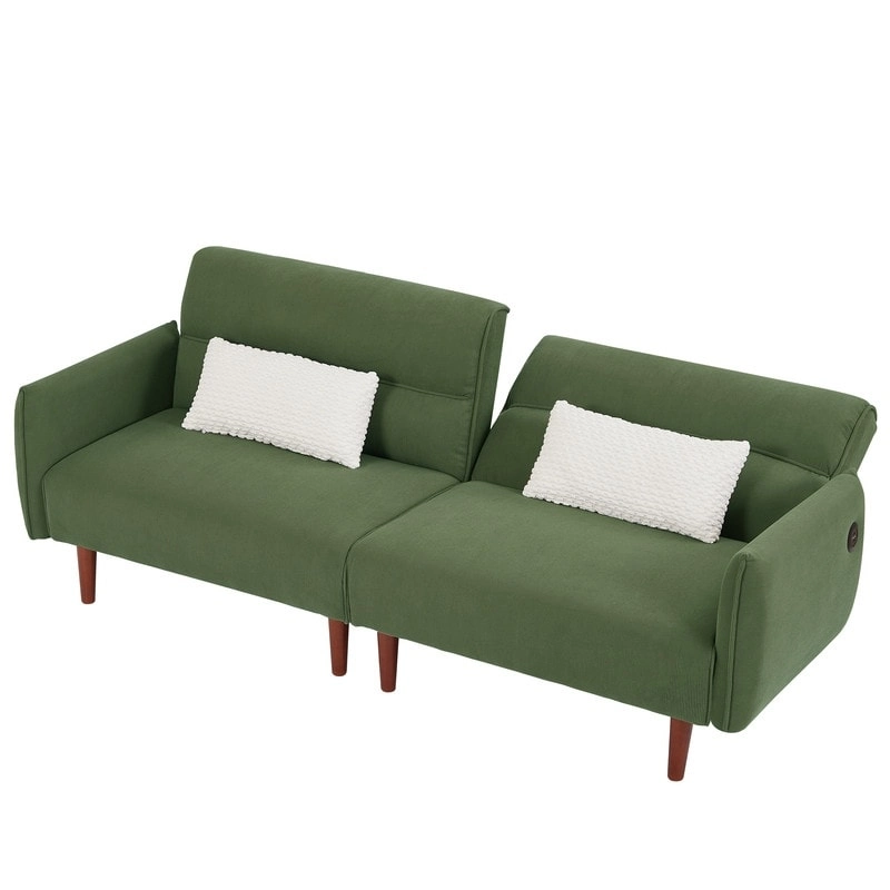 GEITIN Convertible Futon Sofa Bed with 2 Pillows