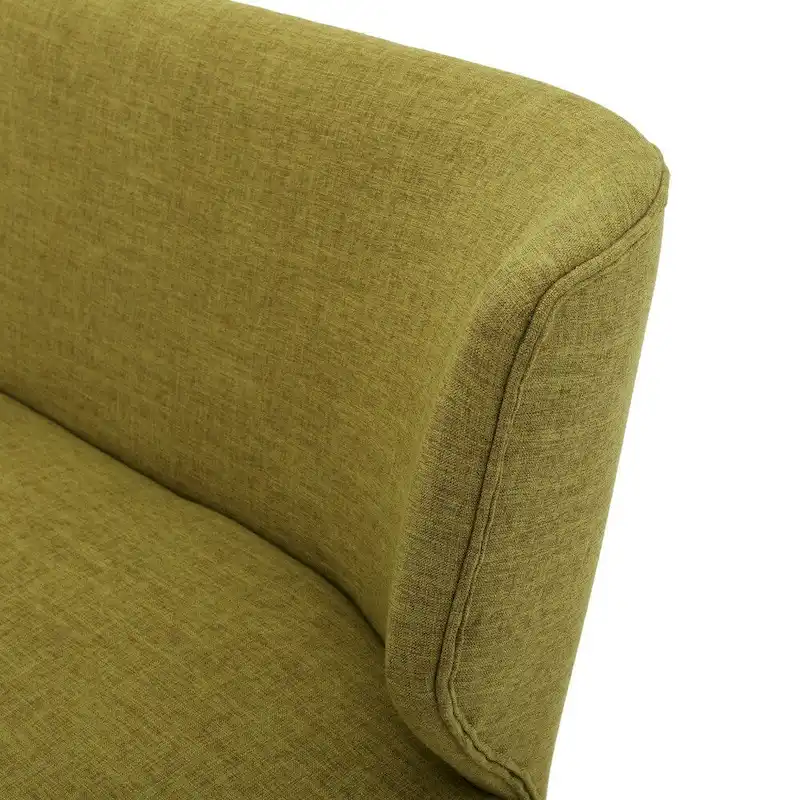 Desdemona Mid-Century Fabric Loveseat by