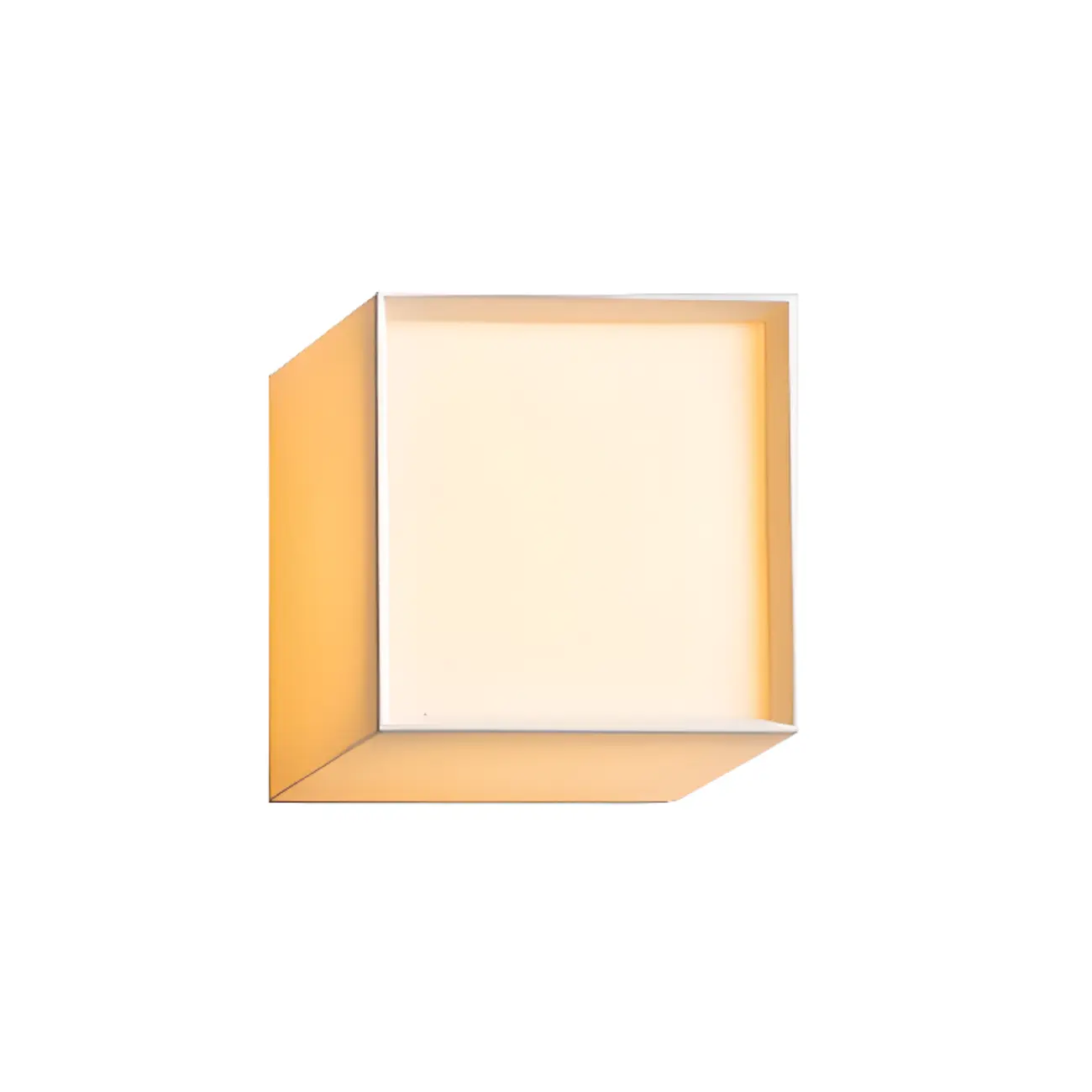 Ambient Cloth Shade Square Flush Mount Wall Sconce