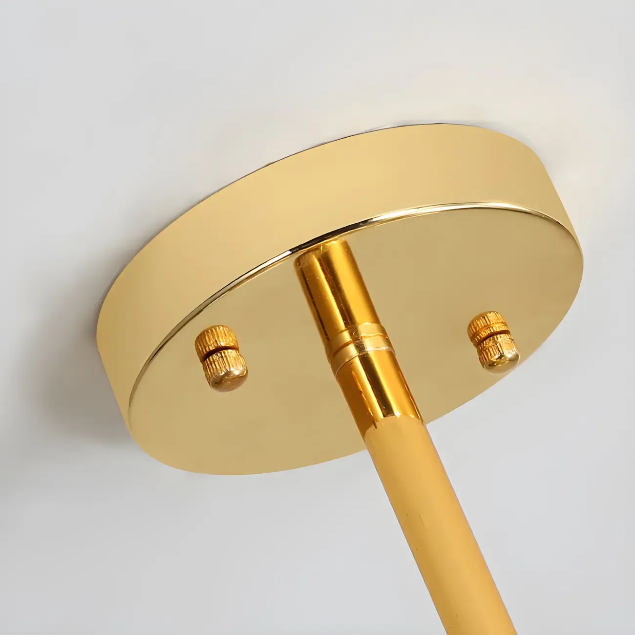 Modern Gold Sphere Sputnik Chandelier with White Glass Shade