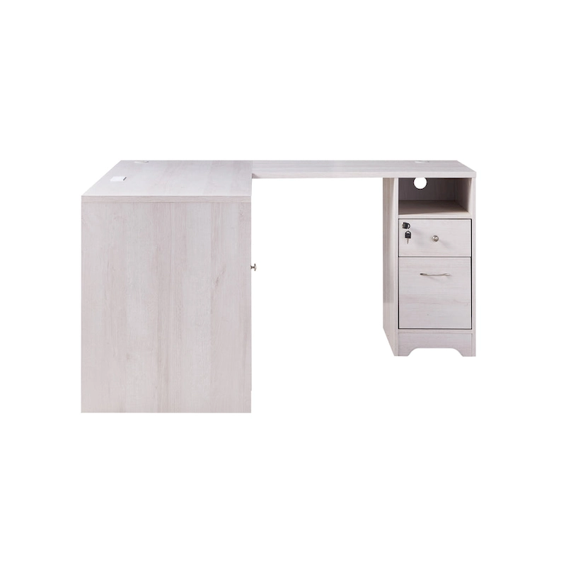 Barlon Transitional 59-inch L-shaped Computer Desk with USBs by Furniture of America