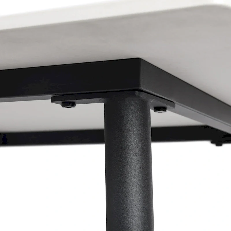 Modern Sintered Stone Marble Effect Table Top Kitchen Dining Table Square 4-Seat