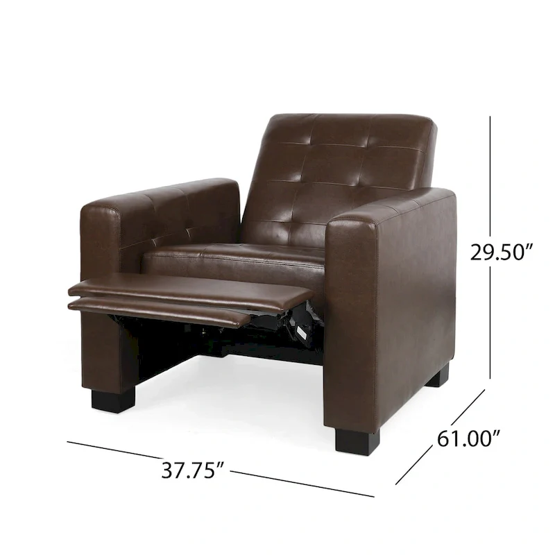 Upholstered Push-Back Recliner