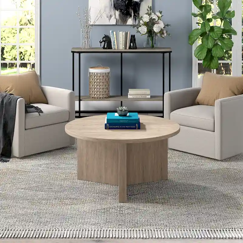 Anders 32 Wide Round Coffee Table