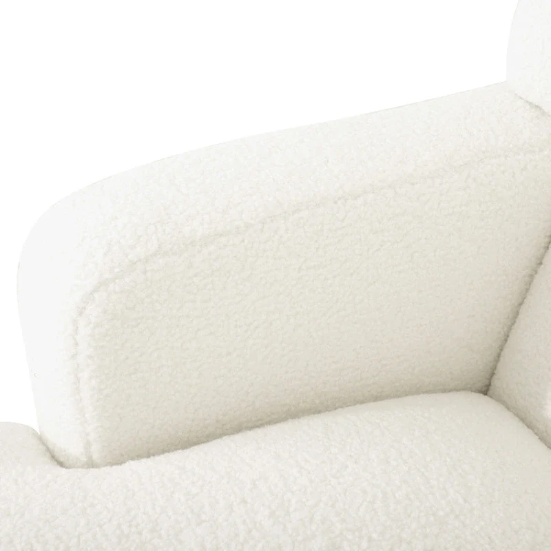 Modern Fabric Accent Chair with Cushion Back