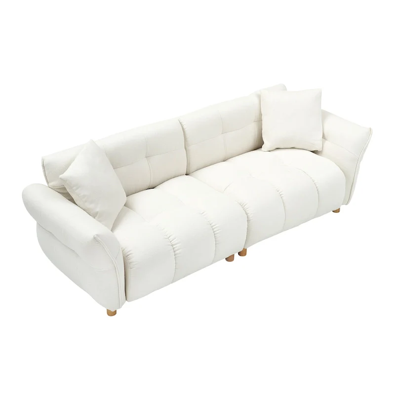 Upholstered 3-seater Sofa with Matching Pillows
