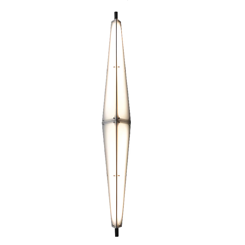 Modern Geometric White Acrylic LED Outdoor Wall Sconce