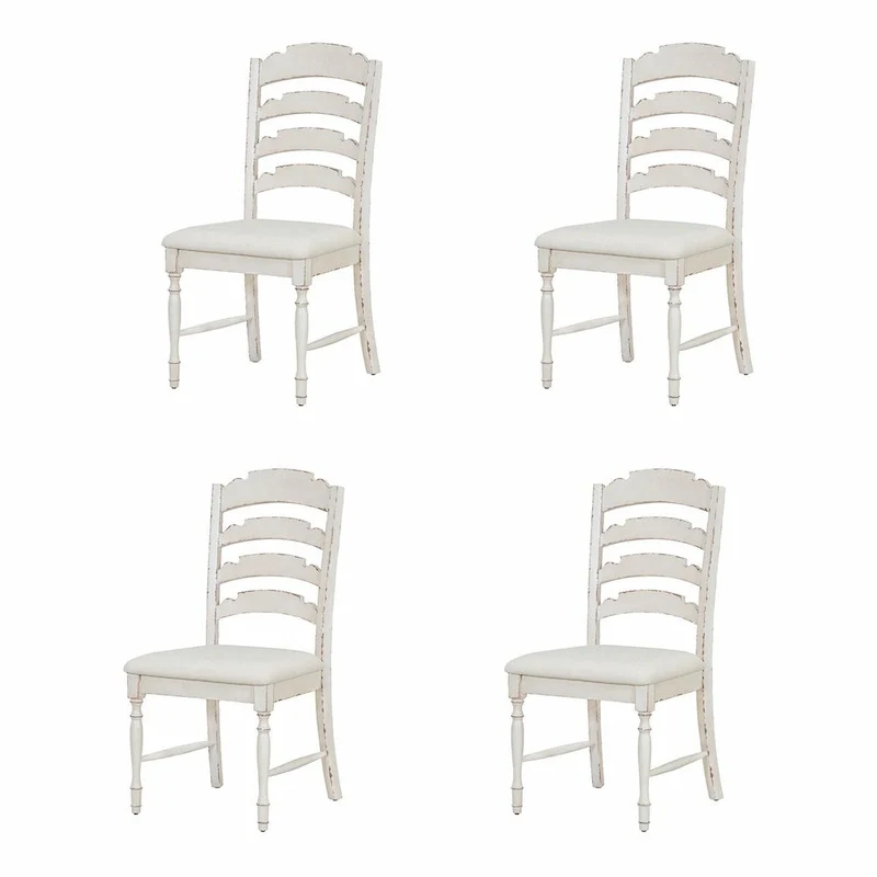 9-Piece Extendable Dining Table Set with Removable Leaf and 8 Upholstered Dining Chairs