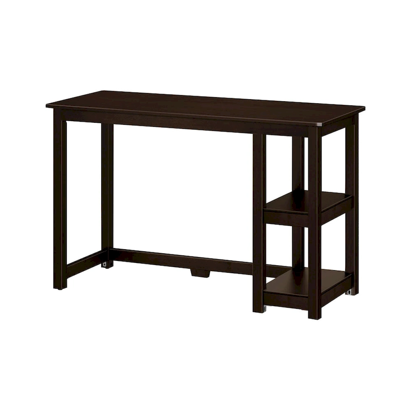 Plank and Beam Desk with Bookshelves