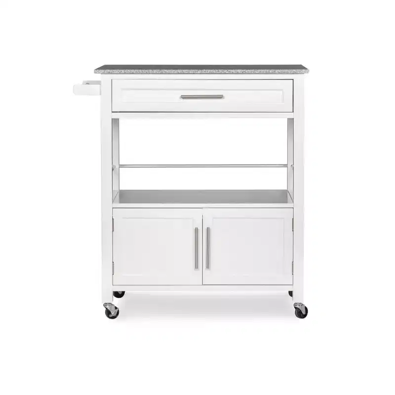 Cameron Kitchen Cart with Granite Top - Linon