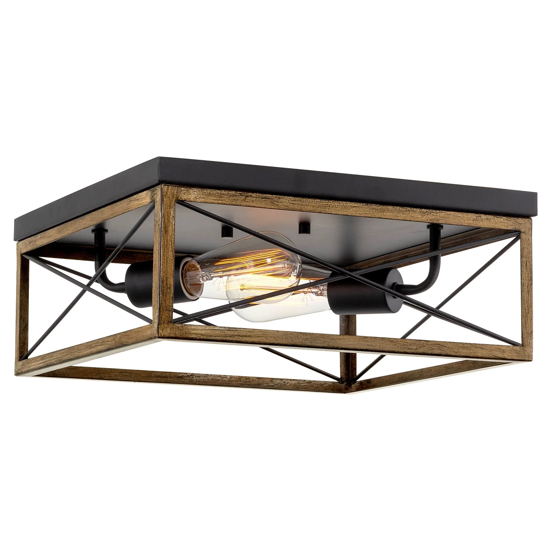 Colton 13 2-Light Modern Farmhouse Flush Mount Ceiling Light