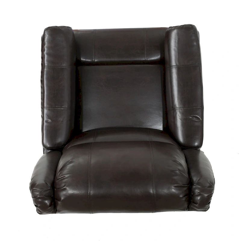 Roomfitters Fabric Glider Recliner with Swivel, Manual Reclining Chair
