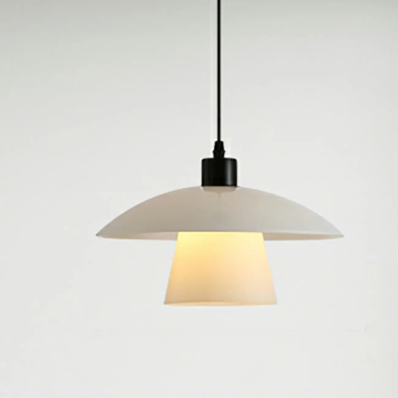 Modern White Glass Adjustable Dining Pendant Lighting
