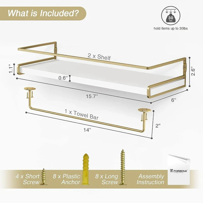 Floating Shelves Bathroom
