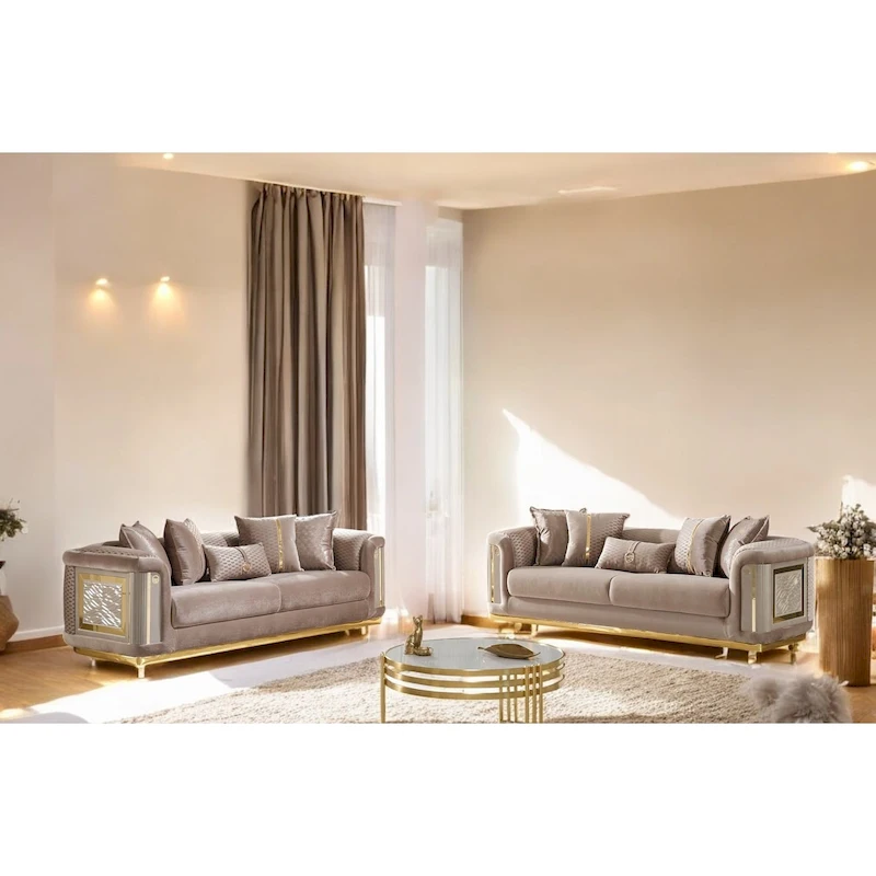 Luresta 2 Pieces Living Room Sets 1 Sofa 1 Love seat