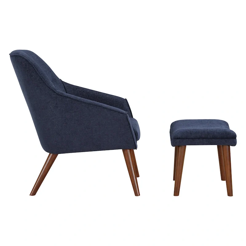 Waneta Chair and Ottoman