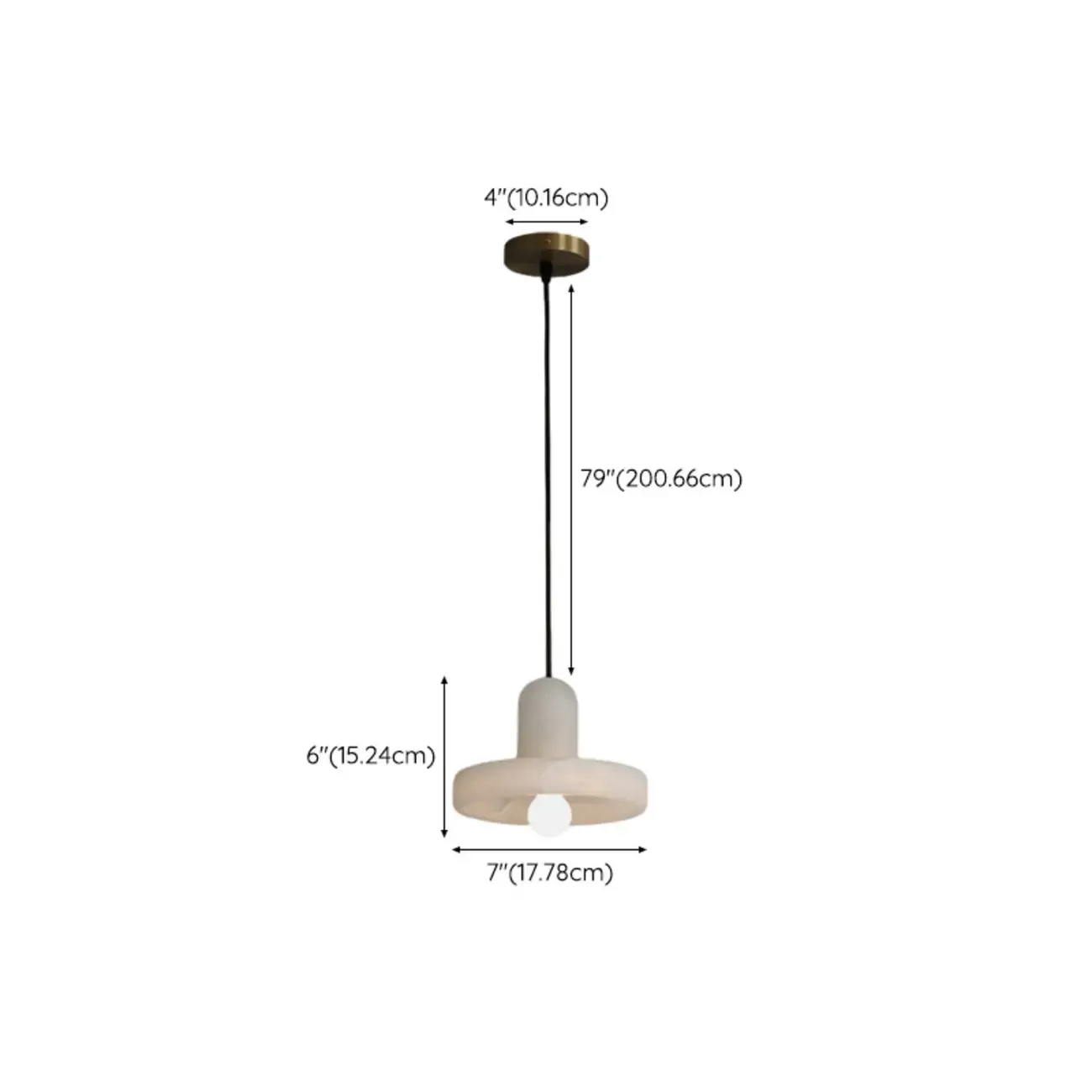 Modern Gold Metal Cylindrical Kitchen Island Pendant Light