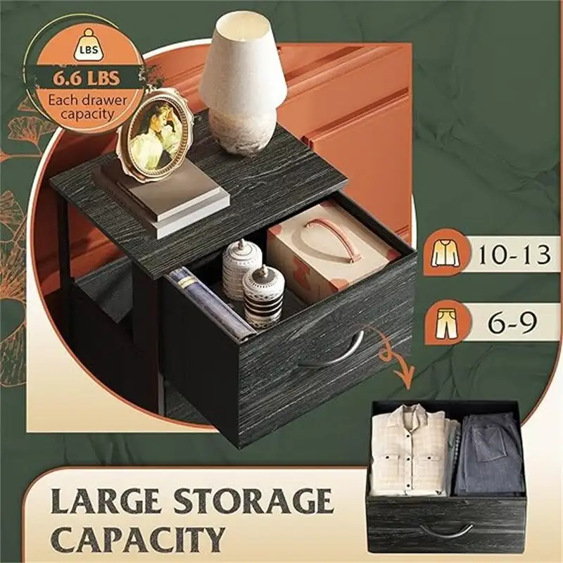 3-Drawer Fabric Storage Dresser