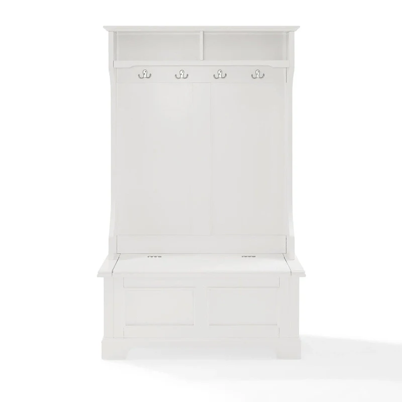 Campbell Classic White Wooden Hall Tree