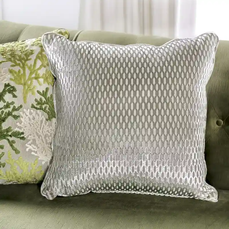 Olie Transitional Green Fabric Upholstered Tufted Back Sofa by Furniture of America