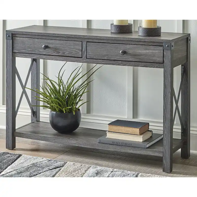Freedan Console Sofa Table - 44 W x 14 D x 30 H