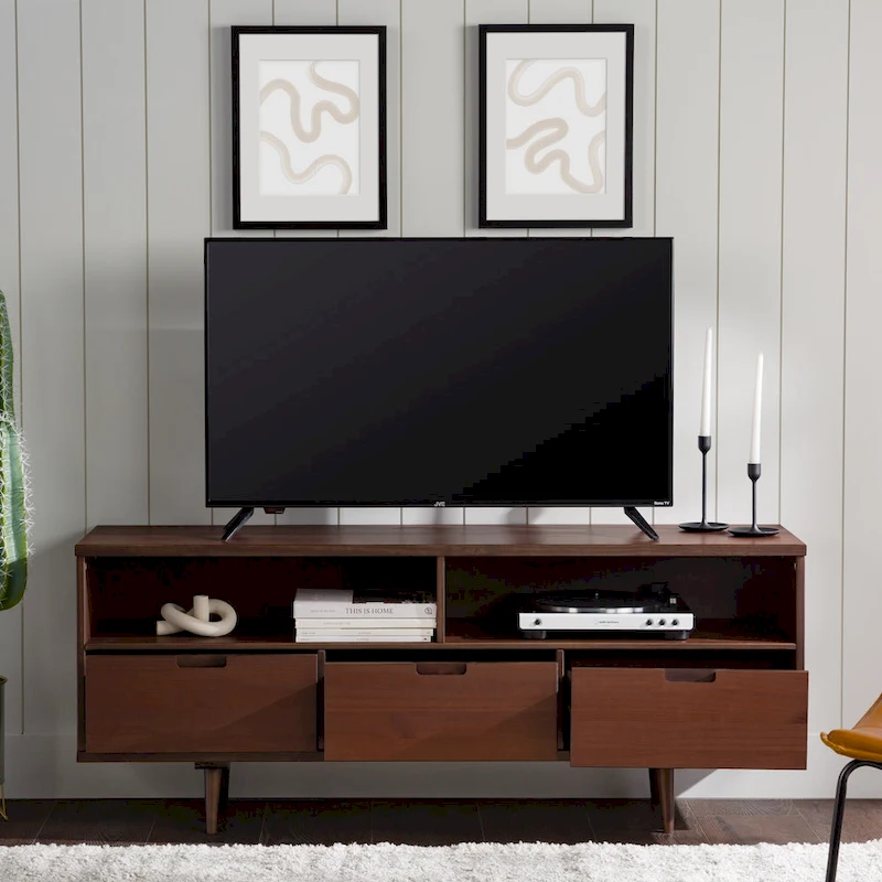 Middlebrook Alby 58-inch Mid-Century Solid Wood TV Stand