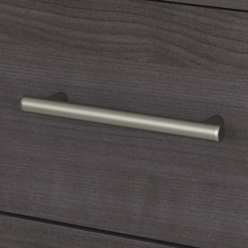 Somerset 60W Office Desk with Cabinet and 5 Shelf Bookcase