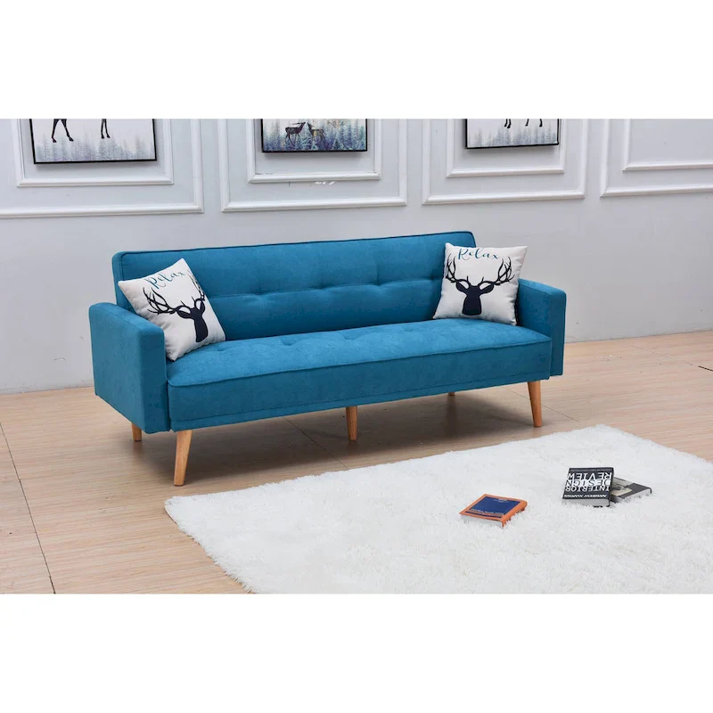 Velvet Wingback Push Back Recliner Chair