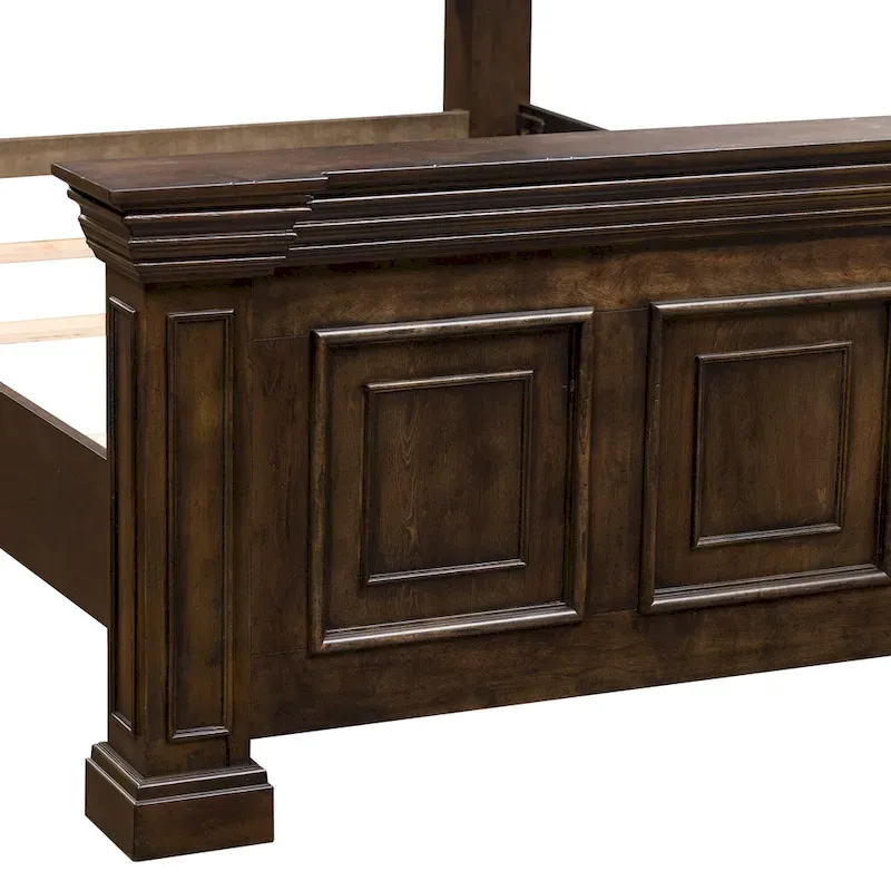 Big Valley Brownstone Distressed Queen Panel Bed