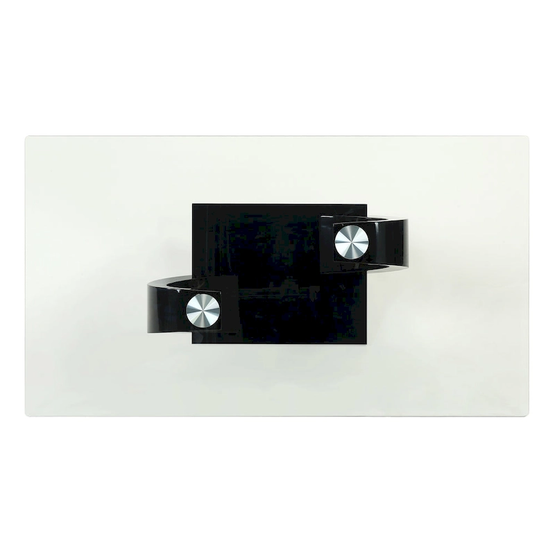 Cres Glam Glasstop 3-Piece Coffee Table Set by Furniture of America