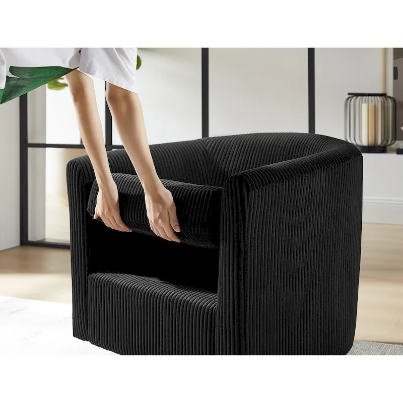 26.38 Swivel Arm Chair with Ottoman