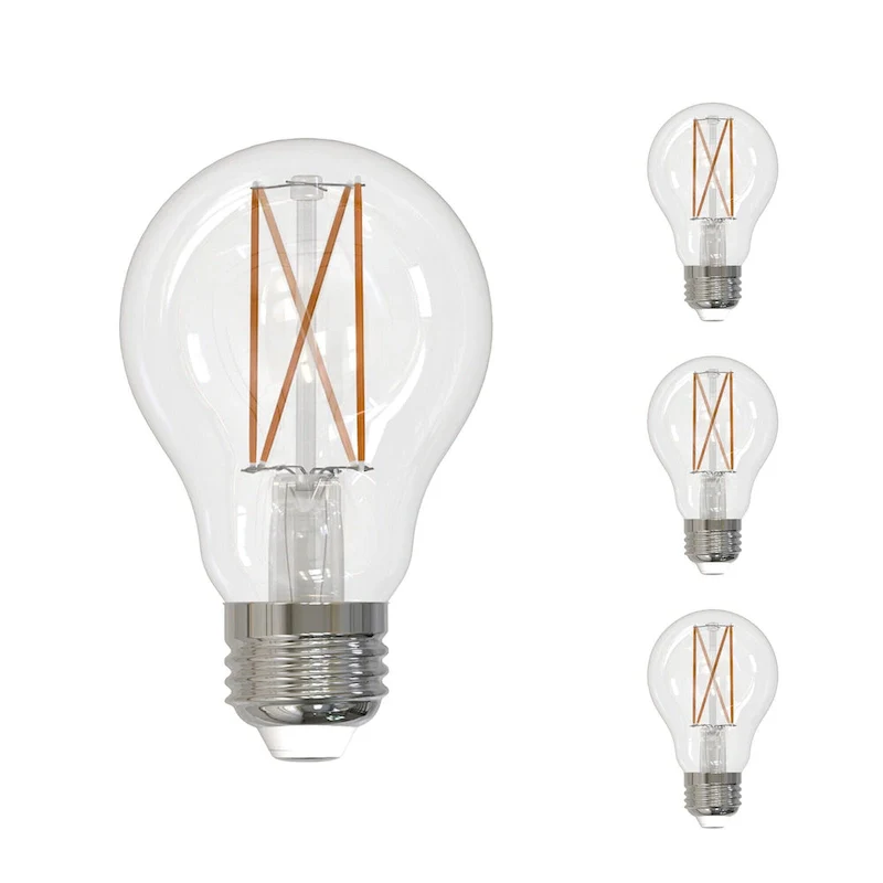 Bulbrite Pack of (2) Dimmable A19 Medium (E26) LED Filament Bulb