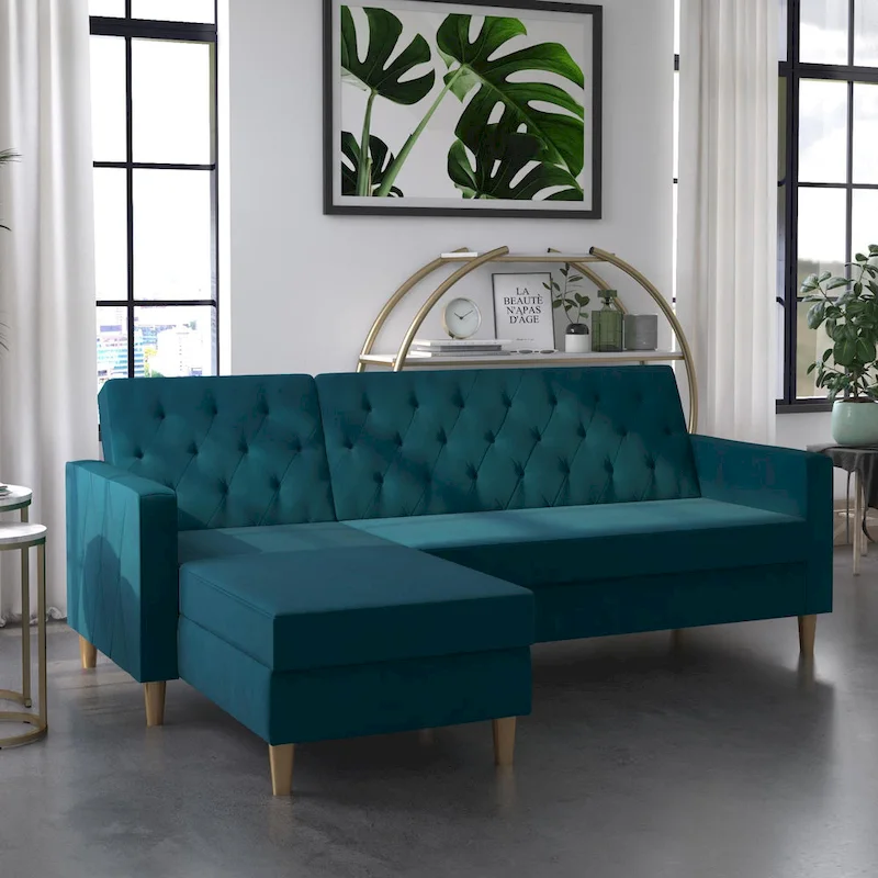 CosmoLiving by Cosmopolitan Liberty Sectional Futon with Storage