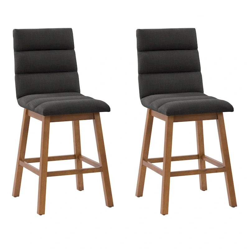Lilibet Upholstered Counter Height Bar Stools, Set of 2