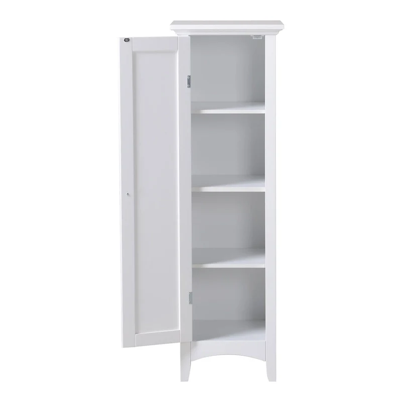 OS Home and Office White One Door Kitchen Storage Pantry