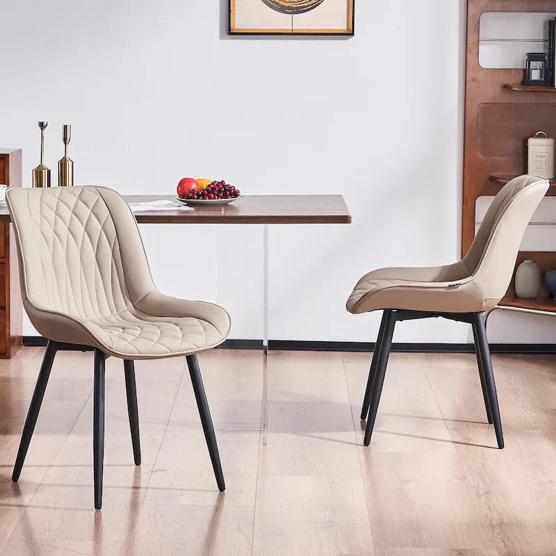 Modern Dining Chairs Set of 2 Upholstered Dining Room Chairs