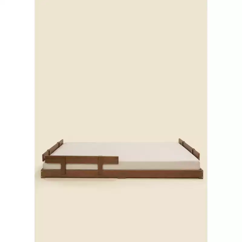 Coco Village - Wooden Bed Frame - Walnut