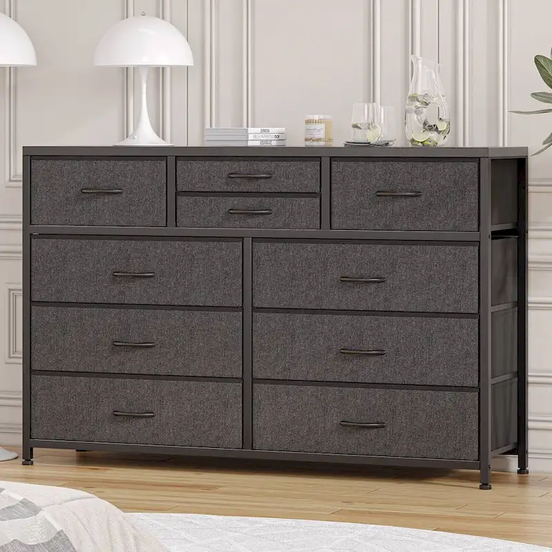 10-Drawer Dresser with TV Stand Top
