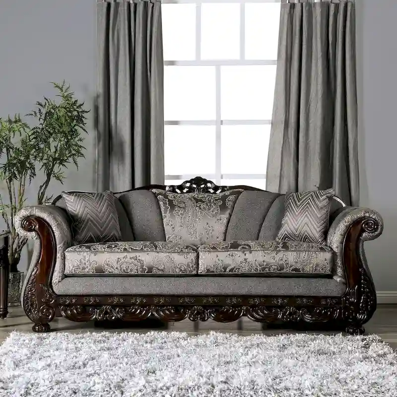 Dikic Traditional Chenille Rolled Arms 2-Piece Living Room Set by Gracewood Hollow