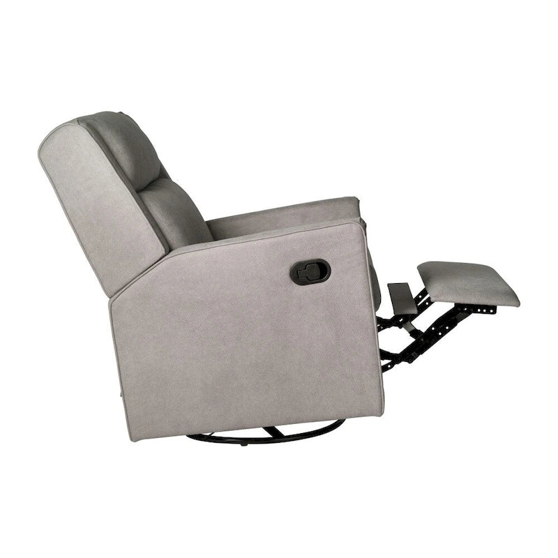 Manual Rocking Recliner Chair with Swivel and Gliding Motion