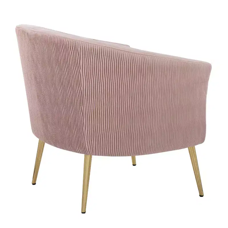 Green Velvet Tufted Barrel Accent Chair, Single Seat