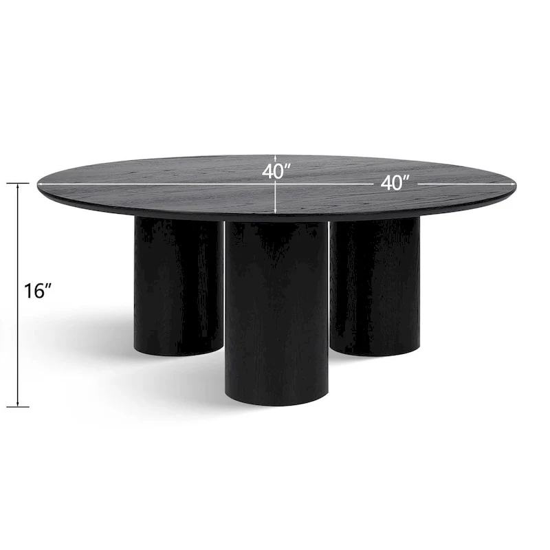 Pedestal 40 Round Coffee Table