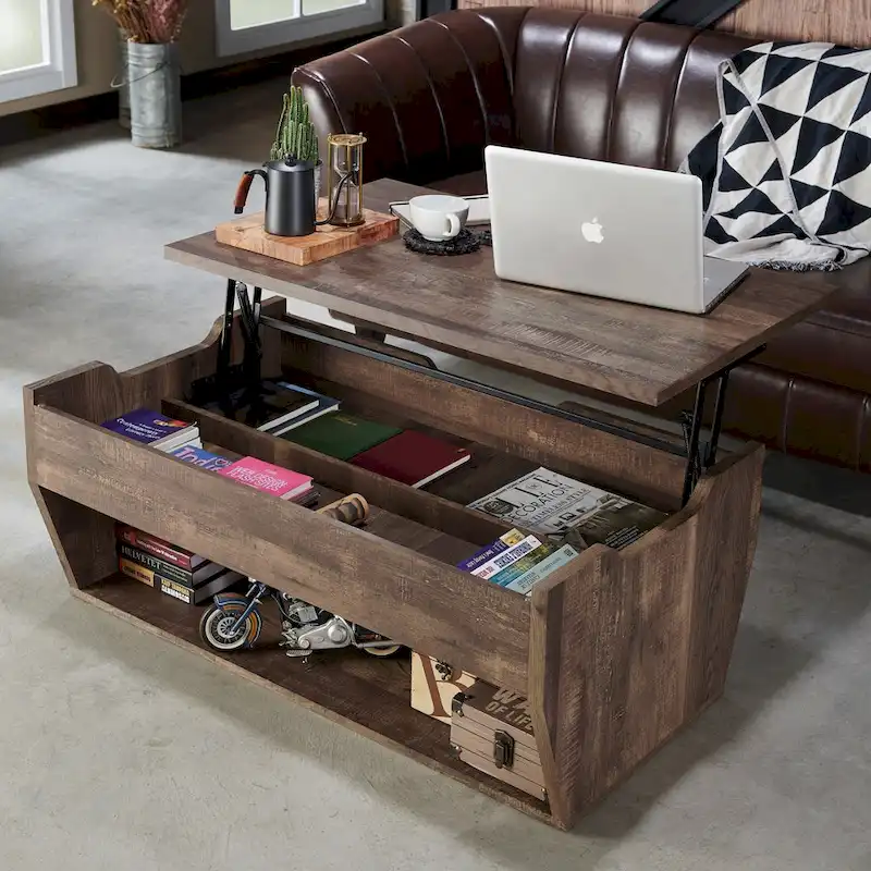 Rere Rustic 41-inch Wood Lift-top Coffee Table by Furniture of America