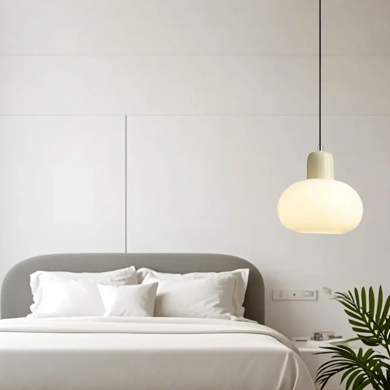 Minimalist Ceramic Globe Pendant Lights with Adjustable Length