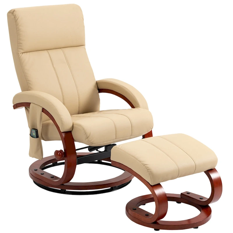 Modern 26 High Back Swivel Recliner Chair with Remote Control