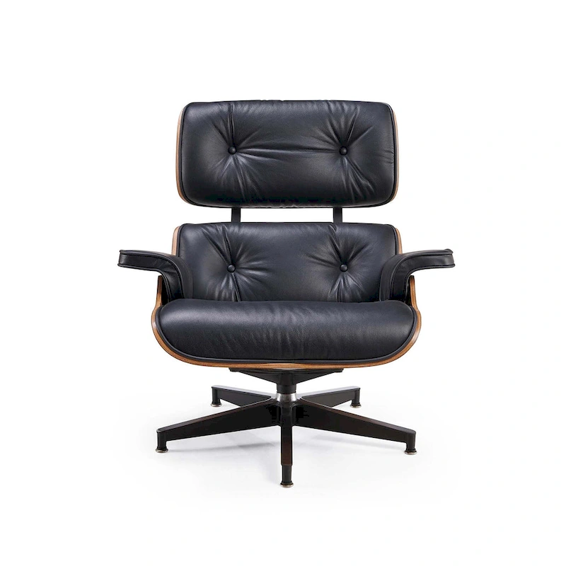 Mid Century Modern Leather Lounge Chair Armchair Recliner