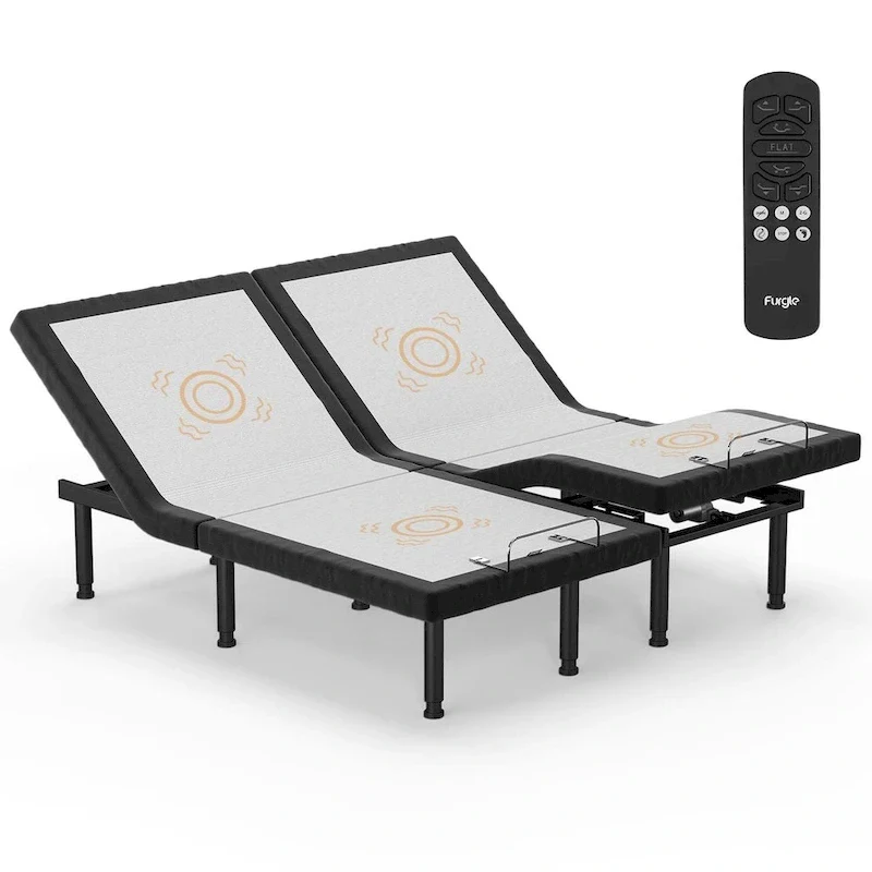 Adjustable Bed Frame Base Stress Massage Wireless Remote Quiet Motor