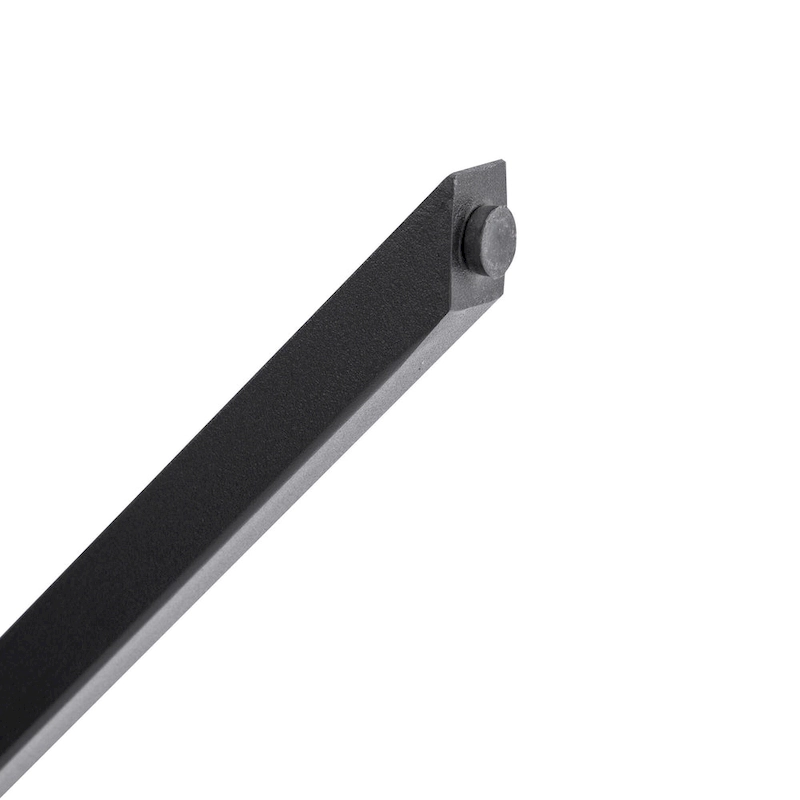 Tufted Faux Leather 46.5 Length Upholstered Dining Bench with Metal X Legs